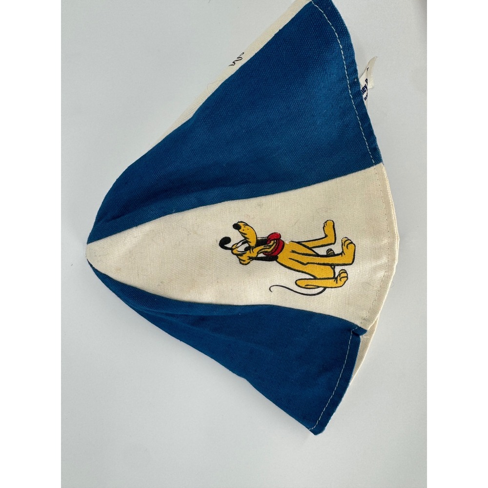 Vintage Disney Productions Mickey Mouse Donald Duck Pluto Striped Beanie Hat USA - Picture 6 of 7